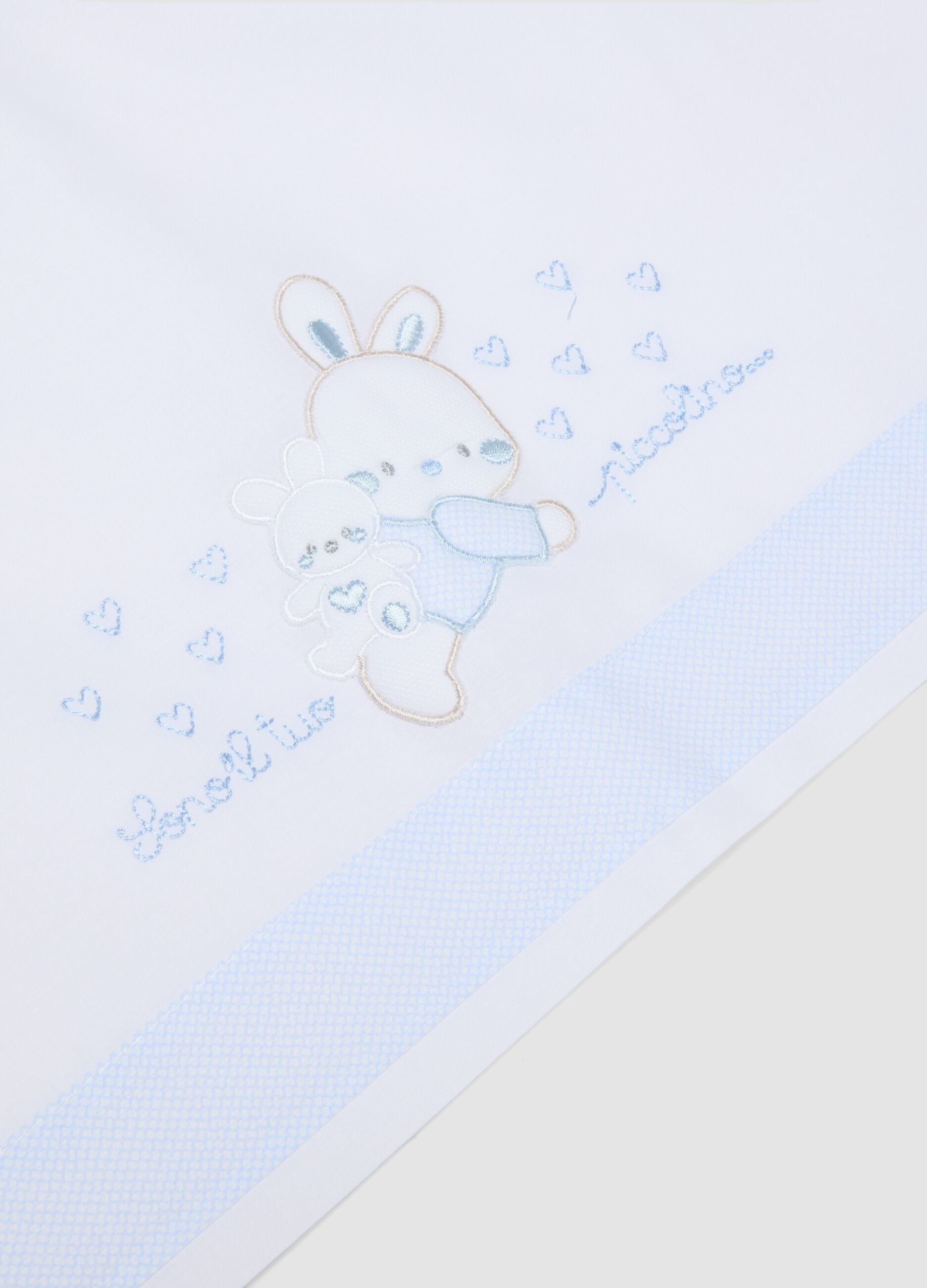 Multicolour Pure Cotton Cot Sheet Set for Newborns