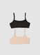 2-pack of multicoloured stretch organic cotton bralettes for girls_1