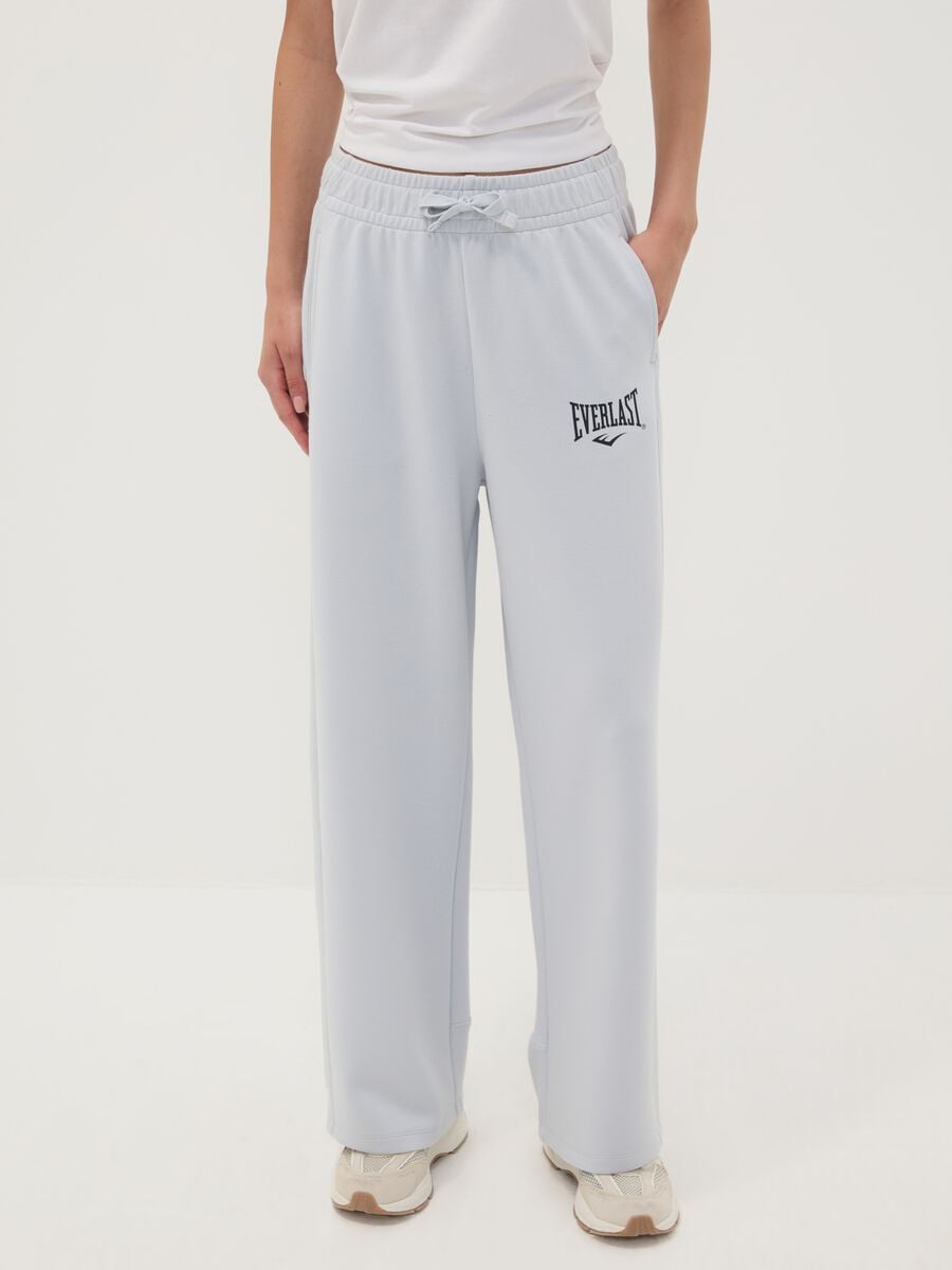 Grey regular-fit stretch viscose jersey trousers_1