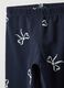 Blue skinny fit stretch cotton leggings for girls_2