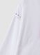 White pure cotton crew-neck T-shirt with heart print for girls_3