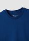 Blue pure cotton short-sleeve T-shirt_5