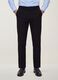 Black slim-fit stretch viscose-twill chino trousers_1