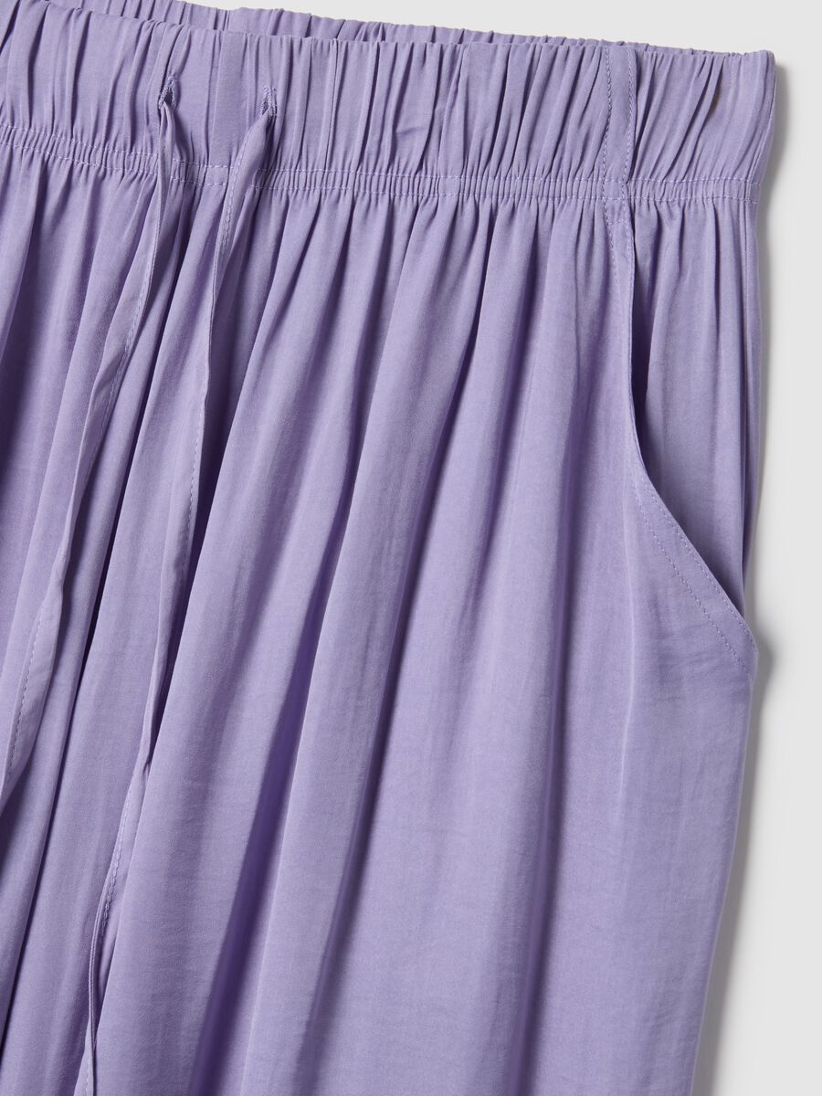 Pantaloni pigiama viola regular fit_5