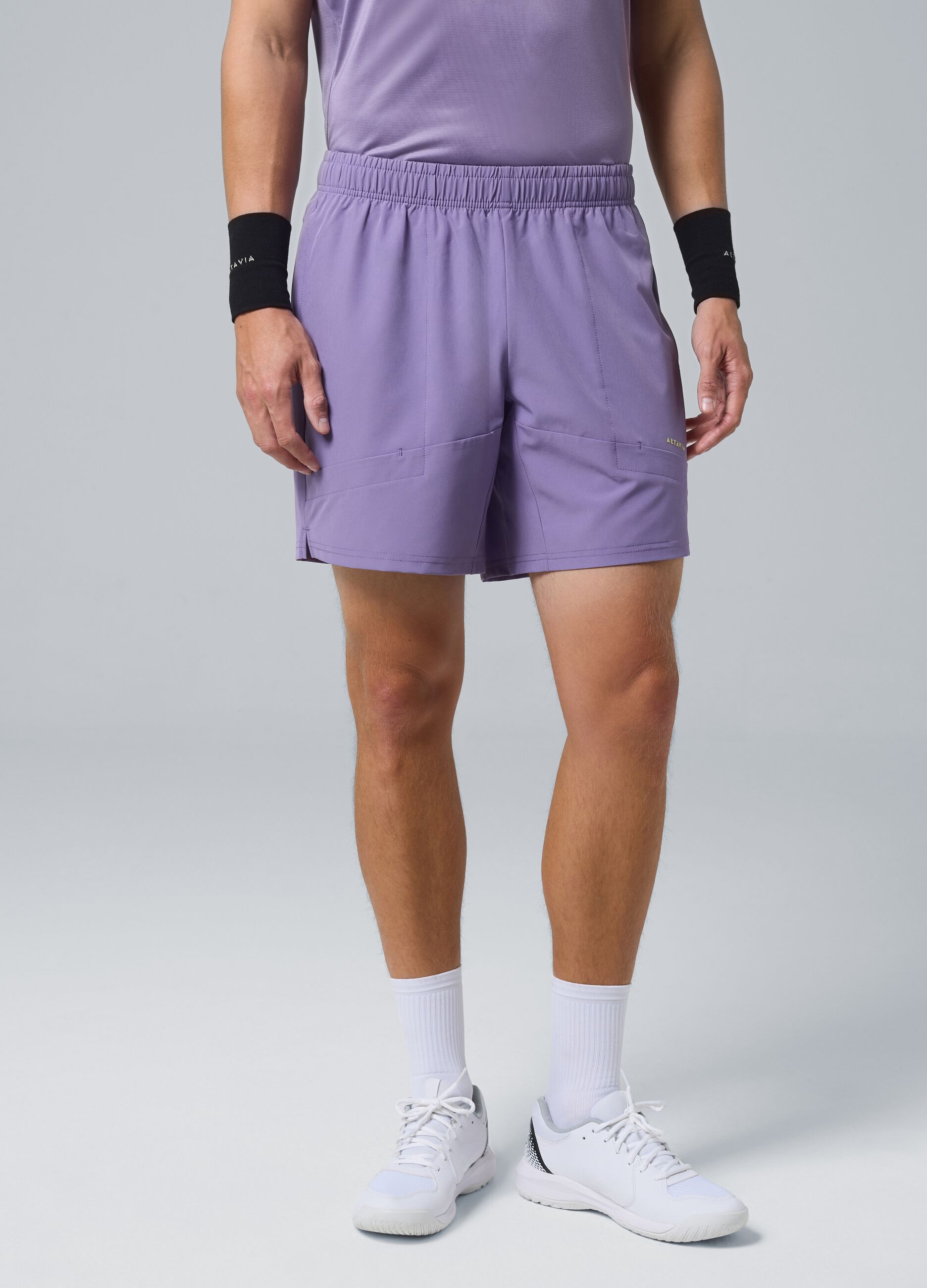 Purple ALTAVIA COURT sports shorts in stretch fabric