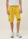 Yellow cotton-blend sports shorts with Lakers logo_1