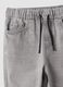 Grey jog denim in a cotton and viscose blend, relaxed fit for boys_1