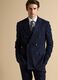 Blue pinstripe double-breasted stretch viscose suit_1