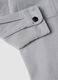Grey ribbed shirt with zip and classic collar, oversized fit_3
