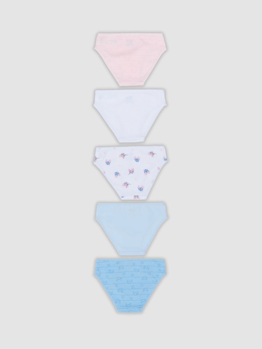5-pack of multicolour organic stretch cotton briefs with Stitch print_1