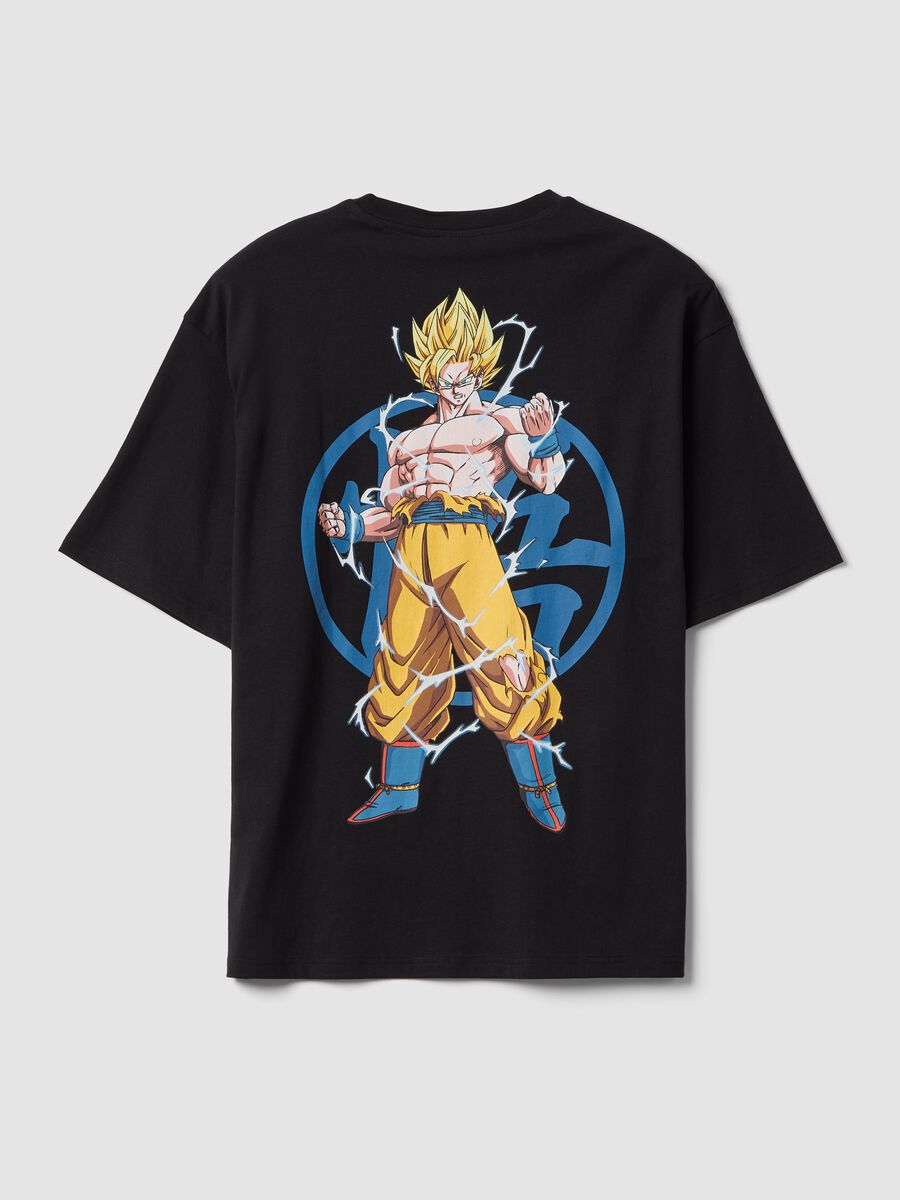 Black pure cotton T-shirt with Dragon Ball Z print_5