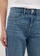 Blue cotton straight fit jeans_4