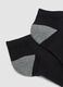 3-pack of black and grey organic stretch cotton ankle sports socks_1