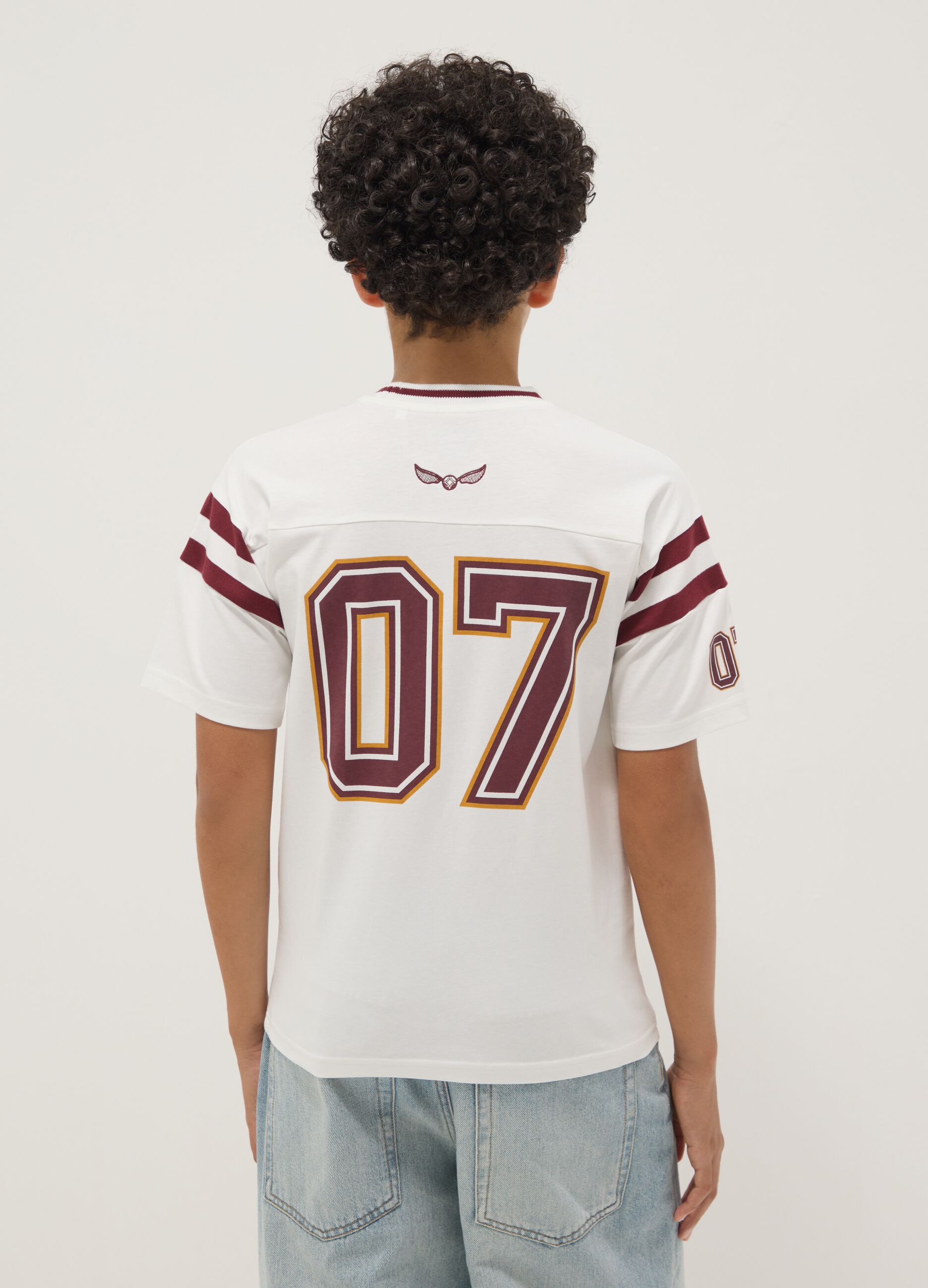White short-sleeve pure cotton T-shirt