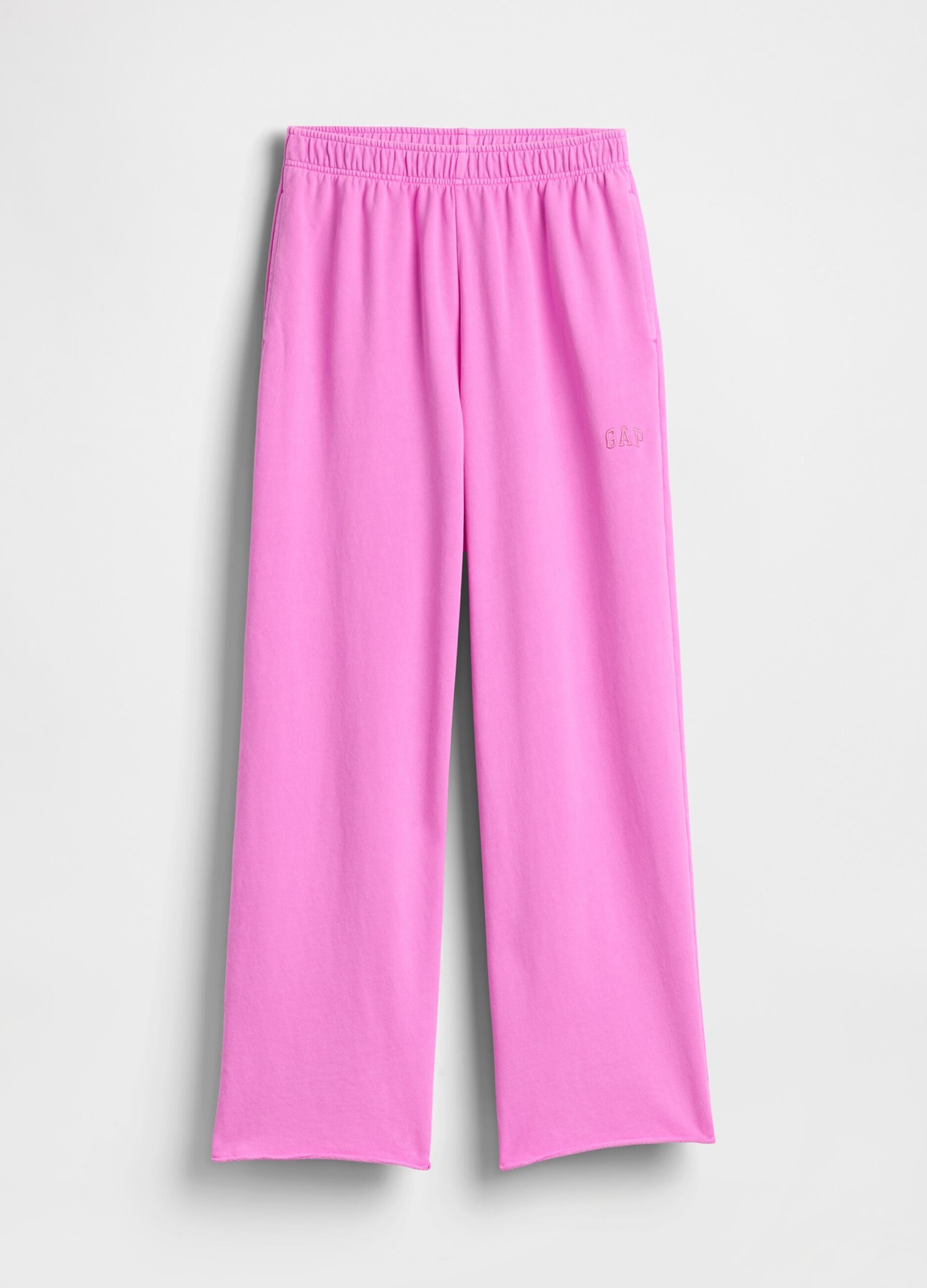 Cotton-blend palazzo trousers
