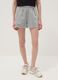Grey cotton-blend shorts with elasticated waist, regular fit_1