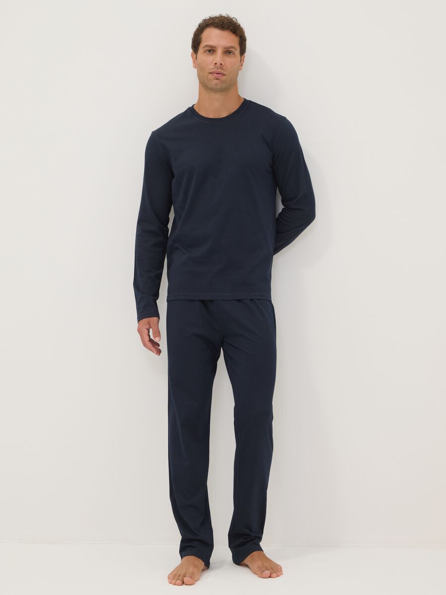 Blue organic cotton pyjamas_0
