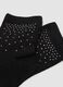 Black organic stretch-cotton socks with rhinestones_1