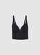 Black non-padded bra with adjustable straps_4