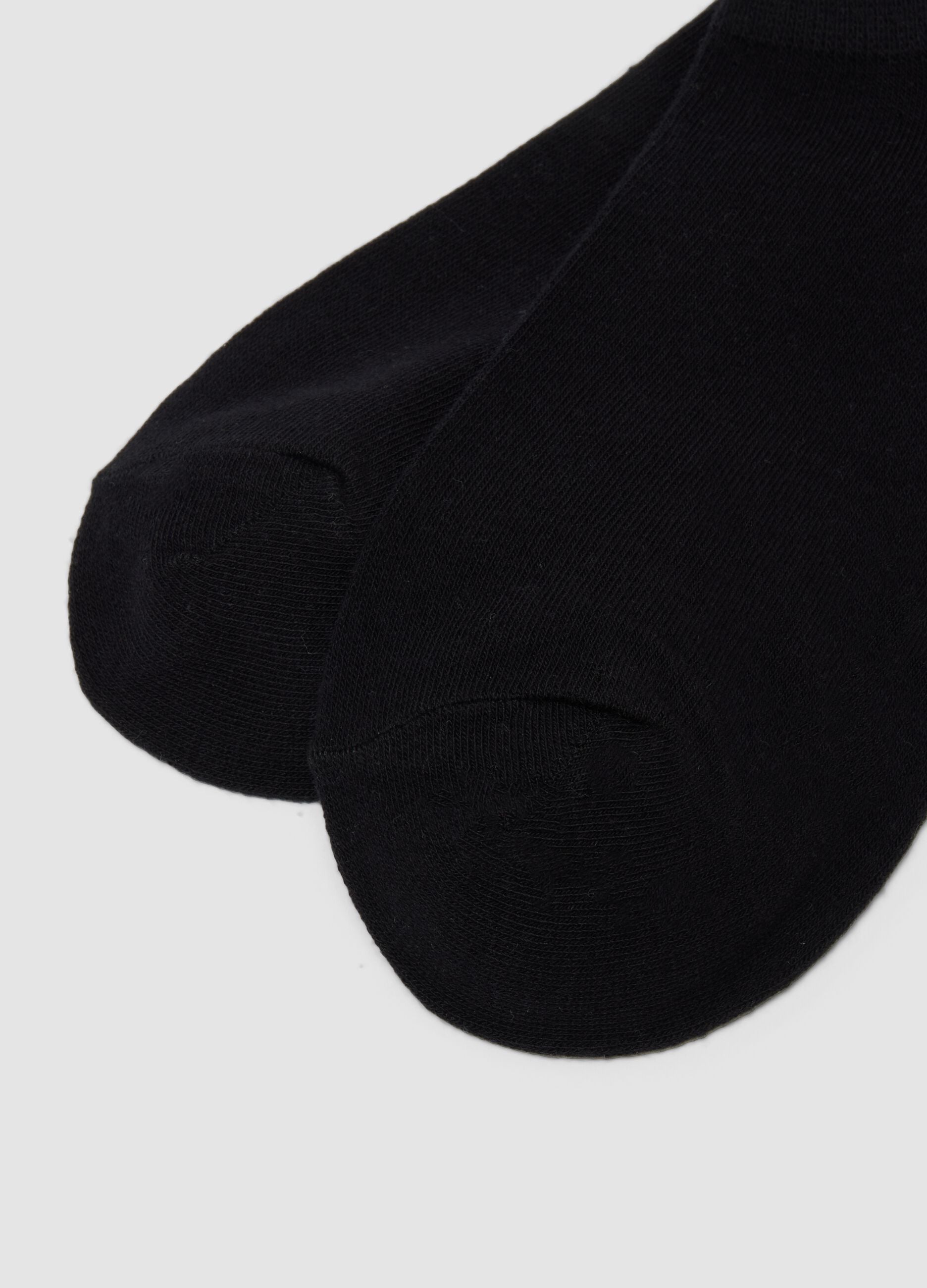Five-pack of black organic cotton socks