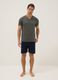 Multicoloured pure cotton short pyjamas with regular fit and V-neck_0