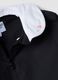 Customisable black school apron for girls with white collar_2