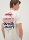 White pure cotton short-sleeve T-shirt with Ford print_3