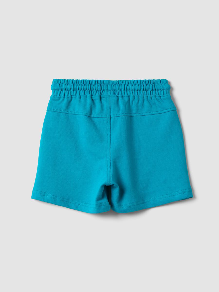 Short azzurri in puro cotone organico_1