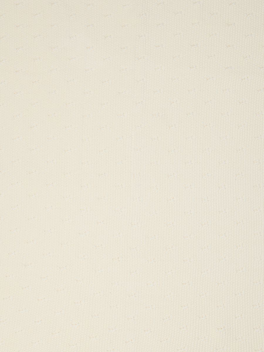 White baby blanket in pure organic cotton knit_2
