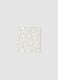 White baby blanket with little animal print_0