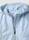 Girls' regular fit metallic blue jacket with zip and hood_2