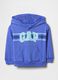 French terry sweatshirt with hood and logo print_0