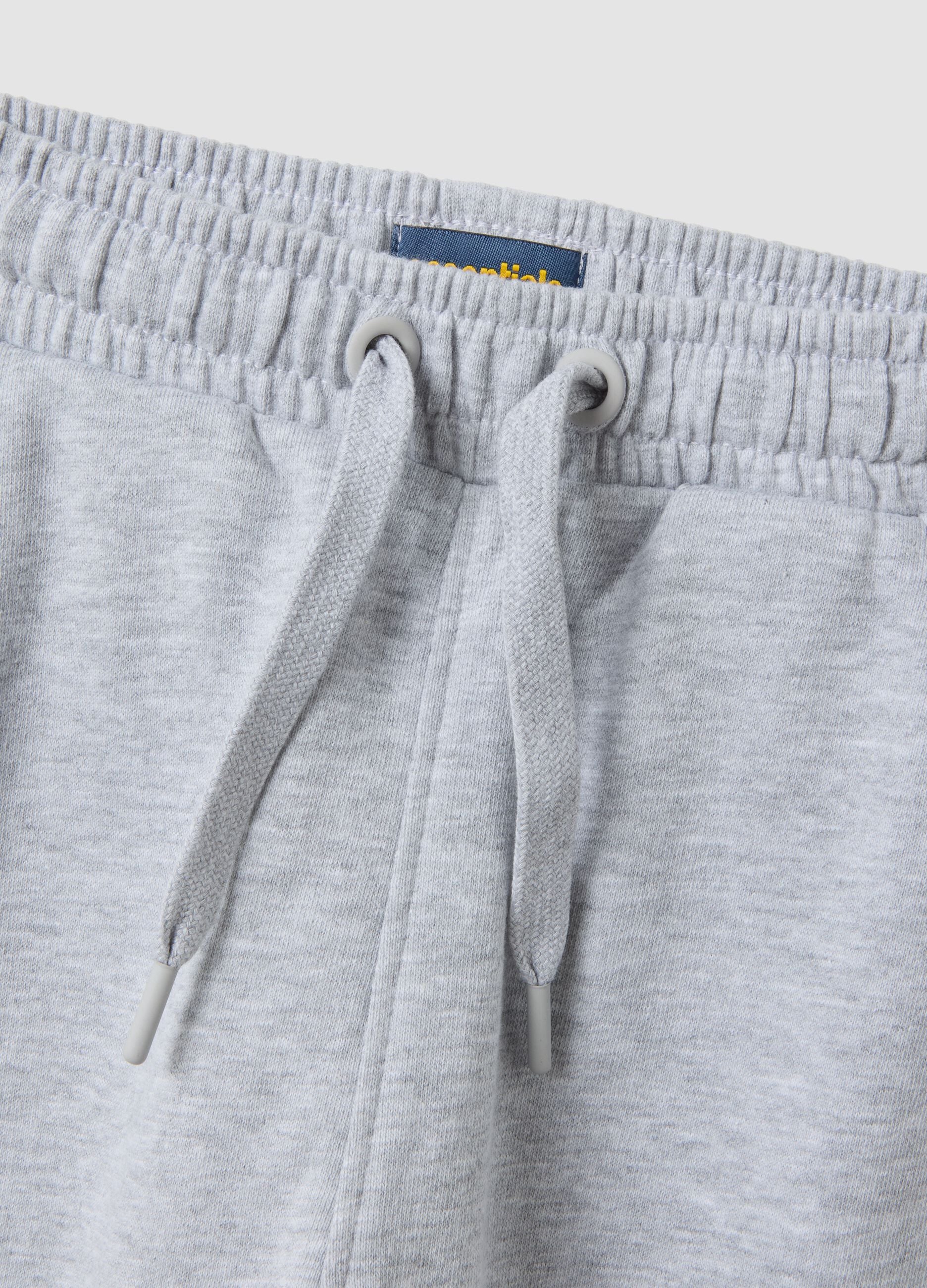 Grey organic cotton joggers