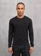 Black Knit Long-Sleeve T-Shirt_0