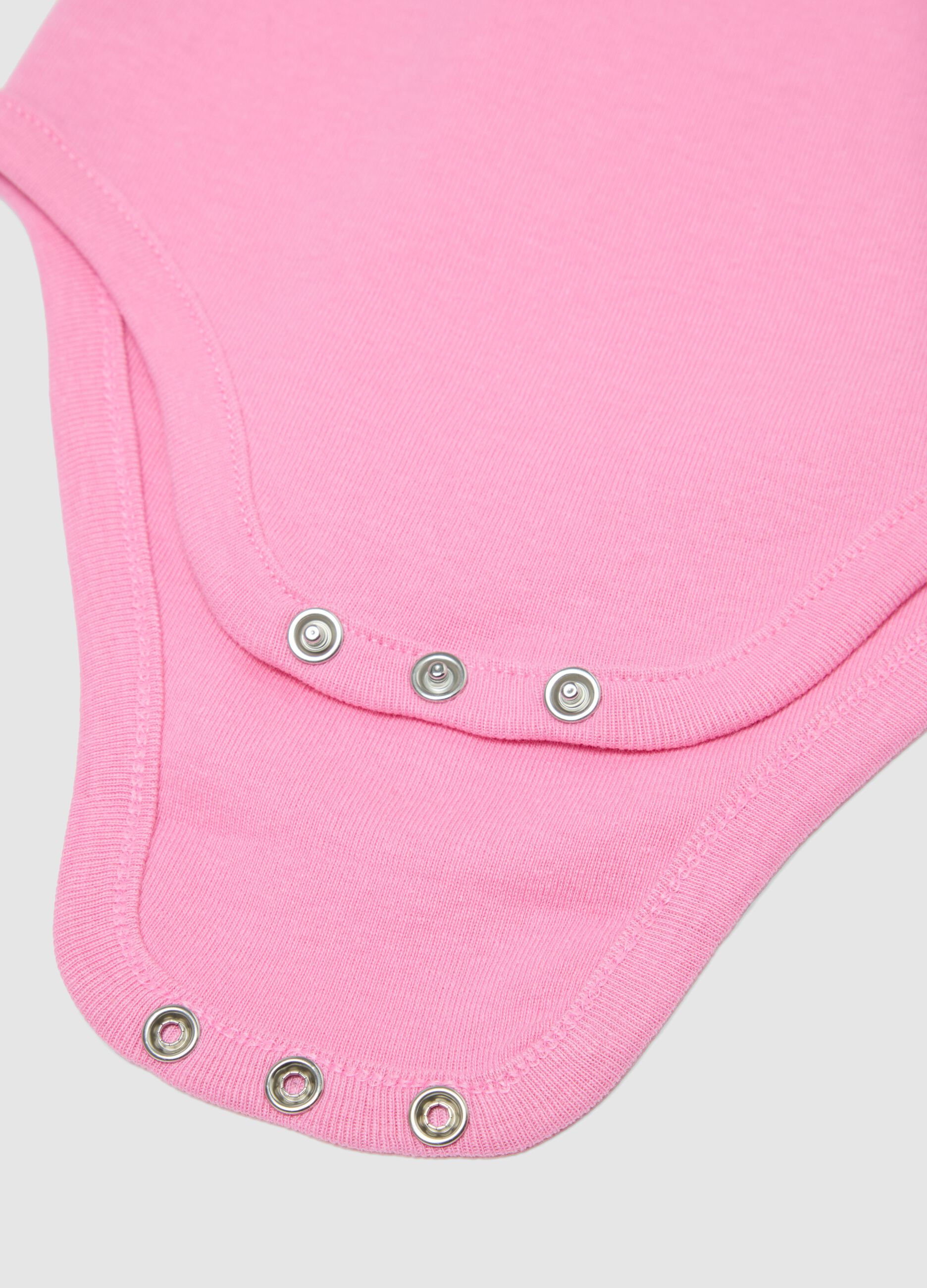 Newborn Girl's Multicolour Pure Cotton Bodysuit Trio with Thin Straps