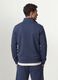 Grey cotton-blend sweatshirt with crew neck and zip, regular fit_3