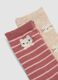 3-pack of pink organic stretch cotton knee-high socks_2