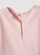 Pink Long Sleeve Cotton Stretch T-shirt with Bow Accent_3
