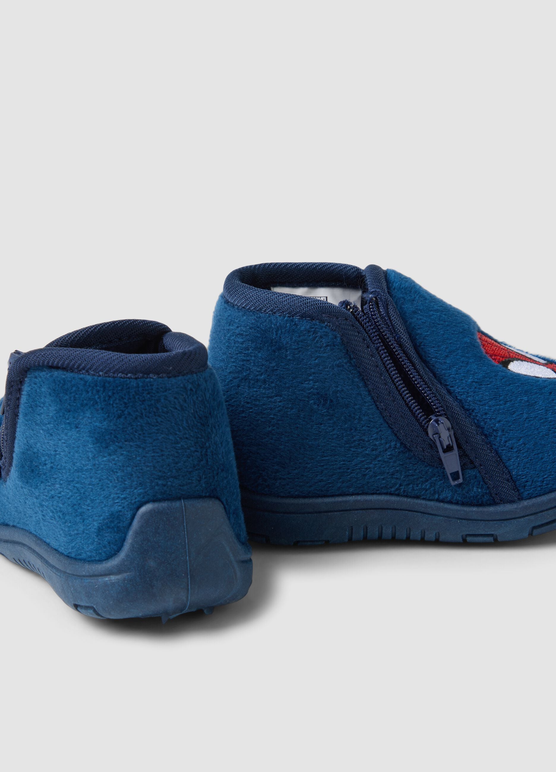 Blue Marvel Spider-Man house slippers for baby boy