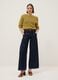 Pure cotton yellow jumper regular fit with perforated pattern_1