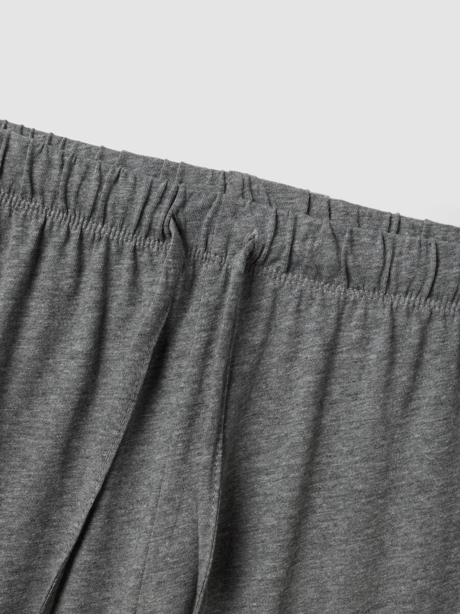 Grey cotton-viscose blend pyjama trousers_5