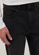Black cotton blend jeans with regular tapered fit_3