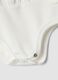 White baby girl bodysuit with pure organic cotton collar_3