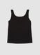 Black stretch viscose crew-neck vest top_6