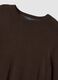 Brown crew-neck viscose-blend jumper, regular fit_5