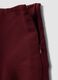 Purple stretch viscose skirt with high waistband and regular waist_5