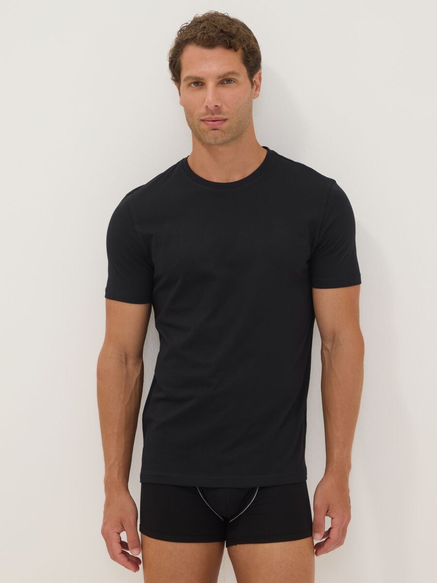 3-pack of black organic cotton short-sleeve T-shirts_0