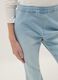 Girls' Stretch Cotton Flare Jeggings in Blue_2