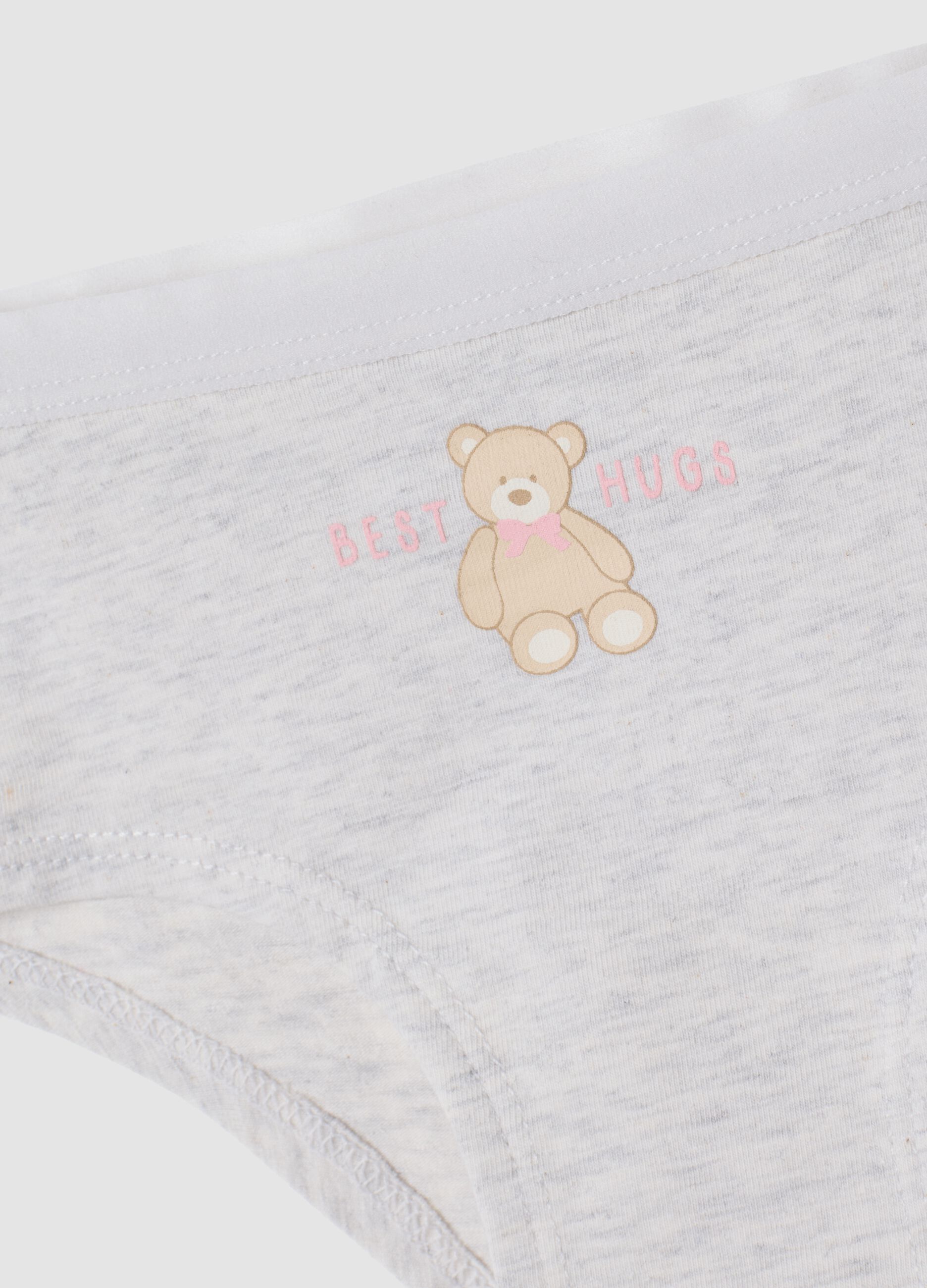 3-pack of pink stretch organic cotton briefs
