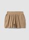 Beige pure cotton shorts_4